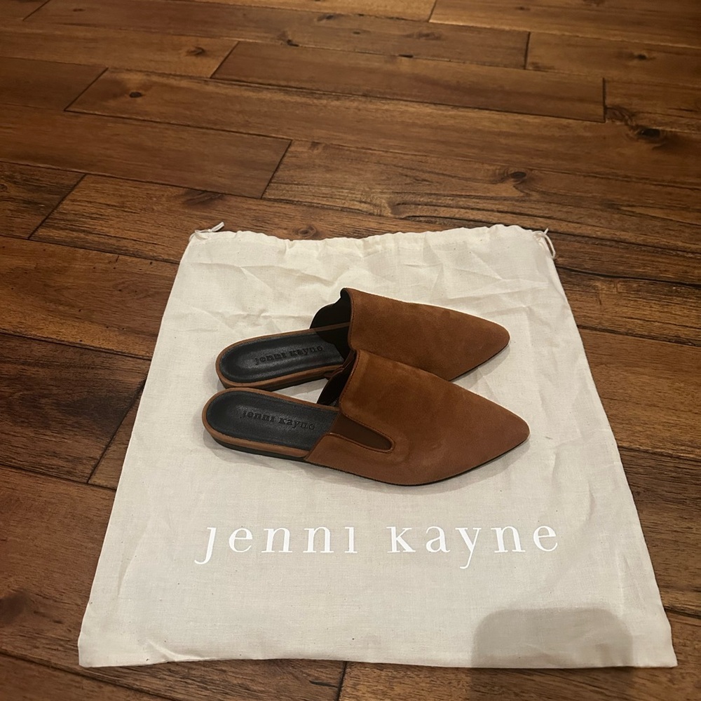 NWT Jenni Kayne Women's Tan Suede Mules - Picture 3 of 4